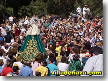 Procesión bailada de la Virgen de Hontanares. 